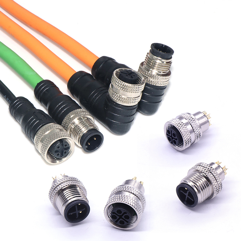 Short Shielded Harness M12I1 Injection Molded Male Female Plug | Linconn