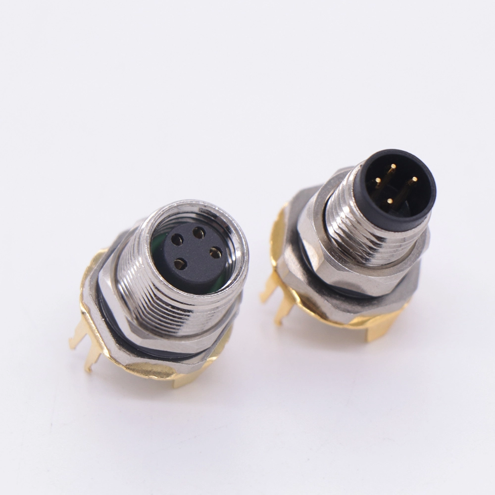 M8H4 plug-in board 180 ° aviation socket 1