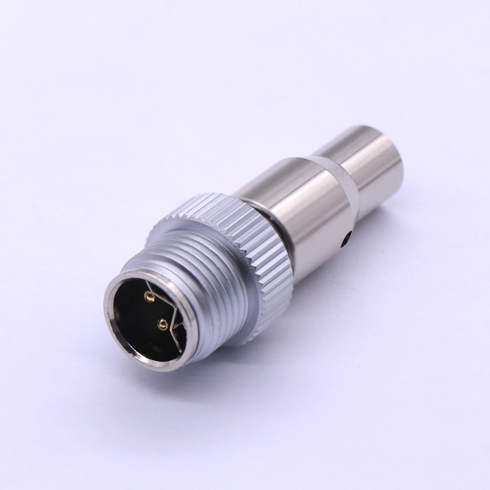 M12YA Y-coding 6/8-pin Ethernet hybrid CAT5 (IEC 11801:2002) (100 Mbps) aviation plug, male + female 1