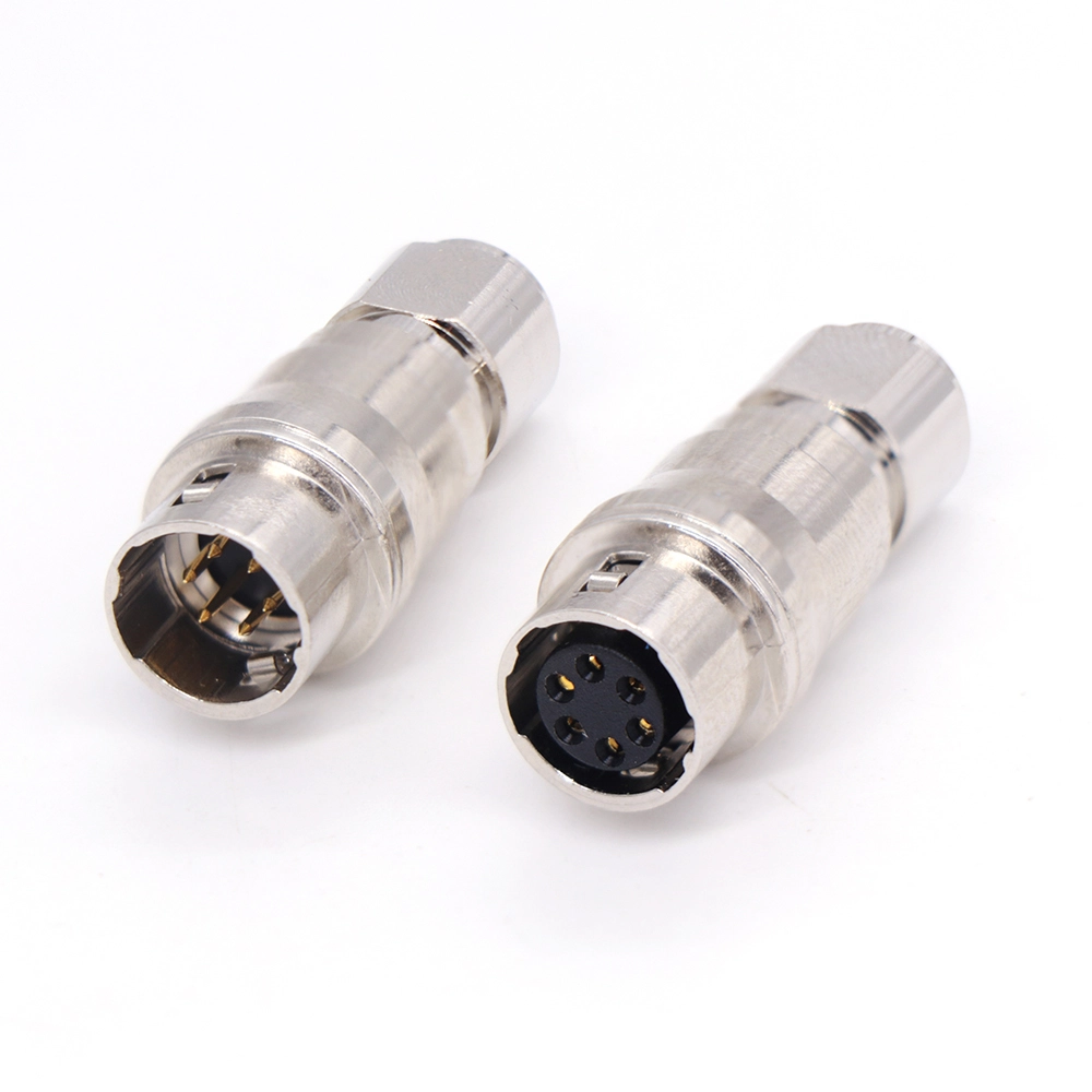 HR10A-7J 4/5/6-pin self-locking circular metal floating welding aviation socket, male + female 1