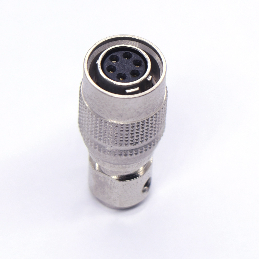 HR10A-7P 4/5/6-pin self-locking soldered circular metal aviation plug,male + female 1