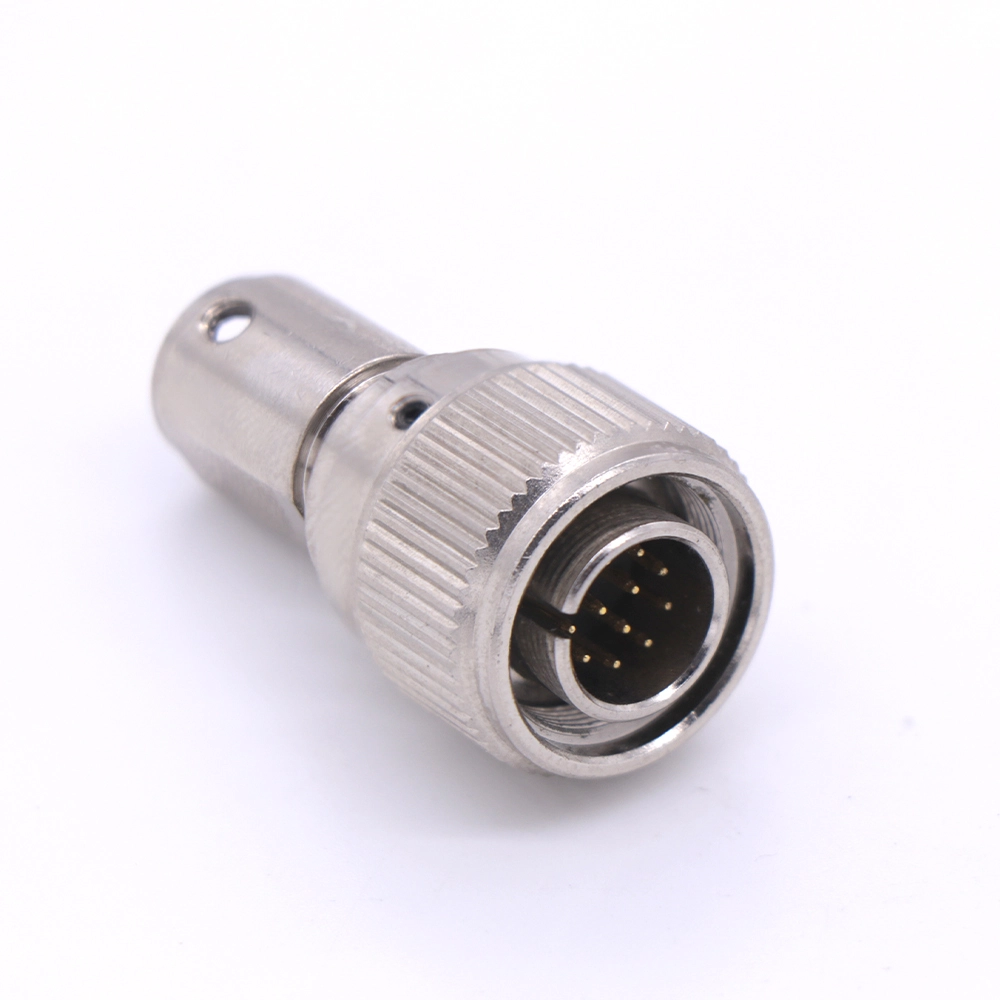 HR10A-10TP 10/12-pin threaded solder wire type round metal aviation plug male 1