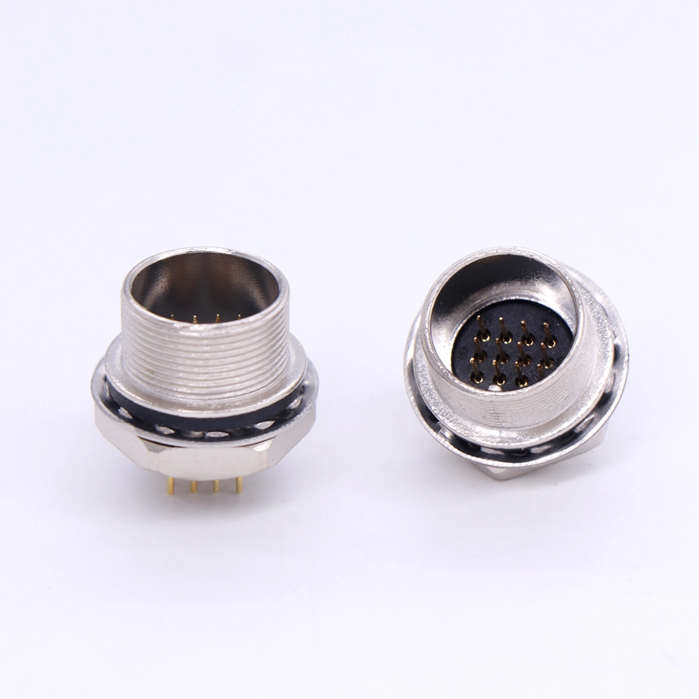 HR25-9TR board-side internal (rear) lock 12/16/20-pin socket , soldered to PCB 1