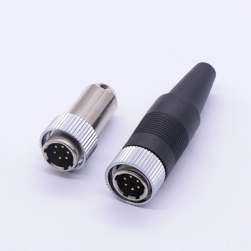 SR30 4/6/7-pin soldered male plug 1