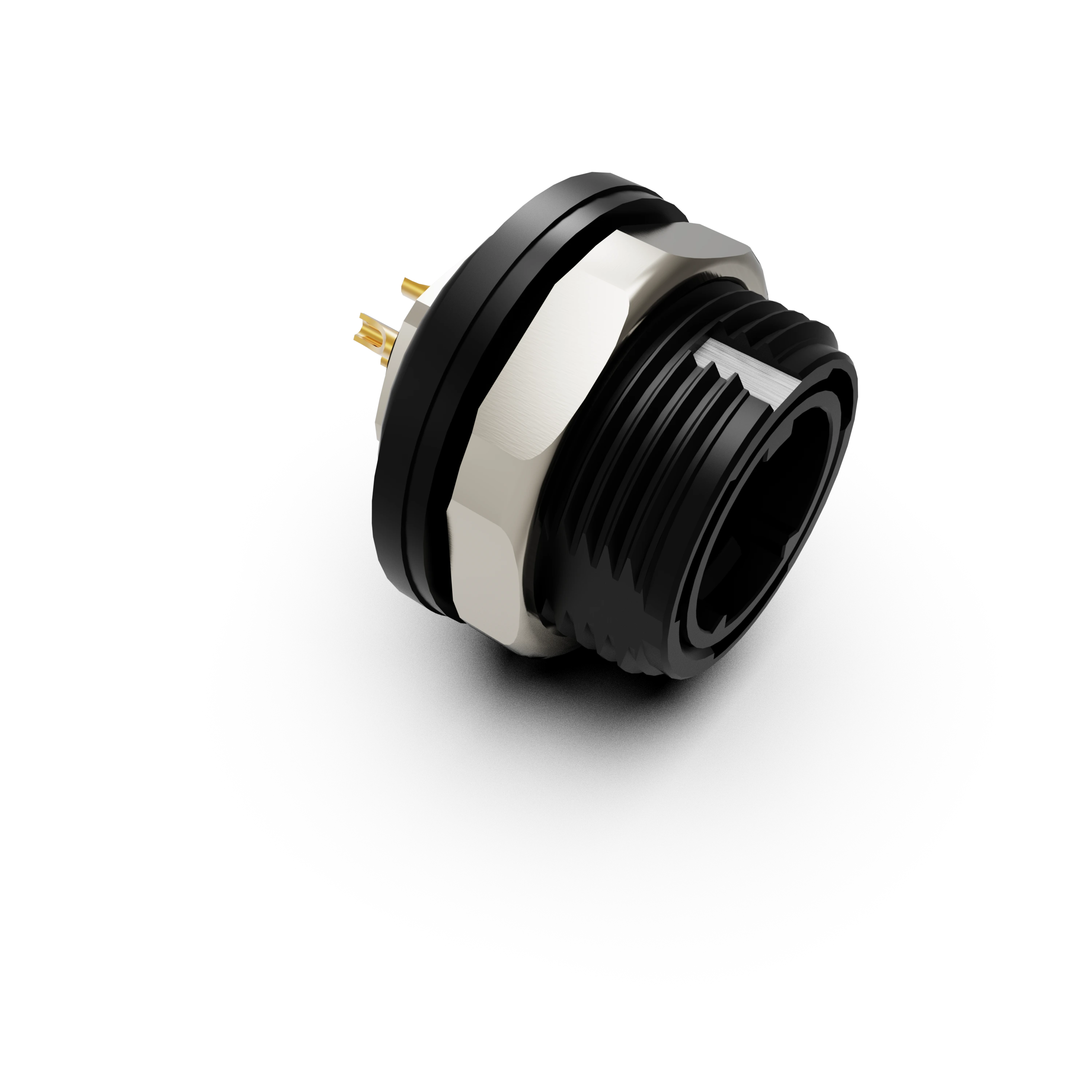 Rear lock flange socket welding, 3/4/5/8-pin male + female 1