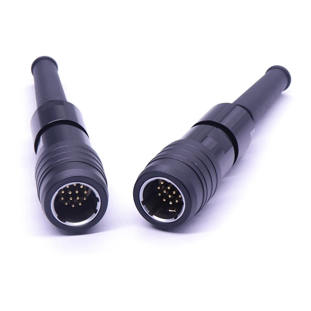 TL plug, 14pin male, solder wire type, with sheath 1