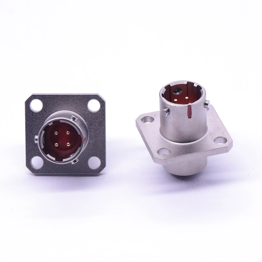 YLH20-08 flange plate male socket, 2/4/7/9 pin male socket 1