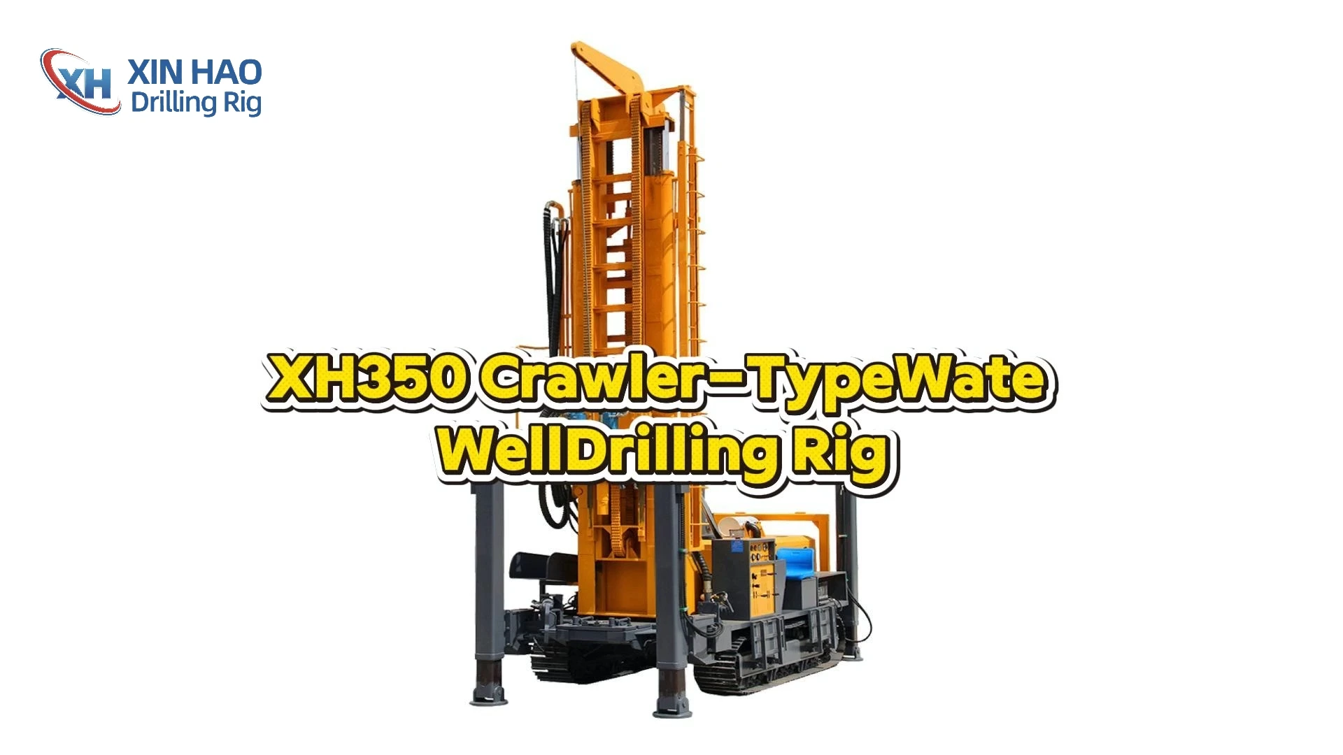 Mobile Hydraulic Drill Rig For Hard Rock To 350m Depth XH350 1