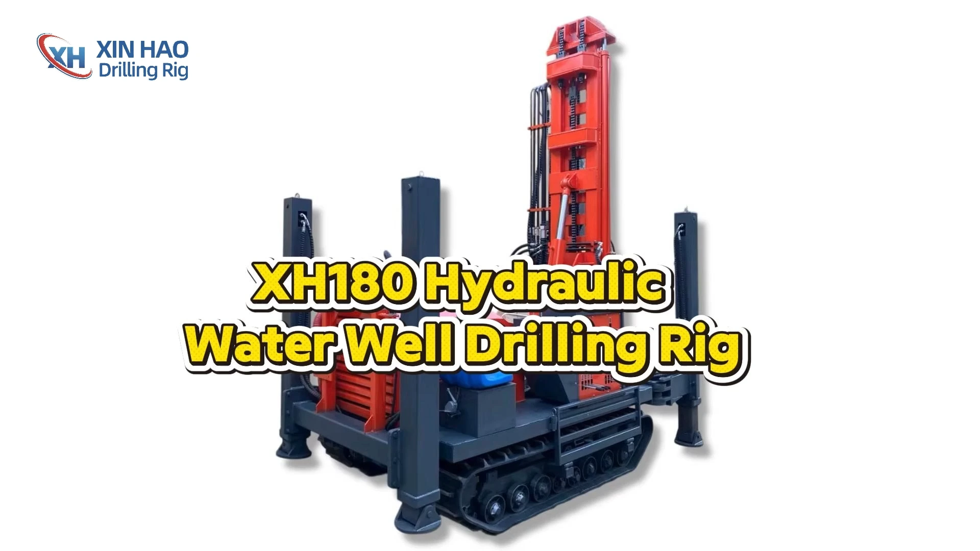 XH180 Hydraulic Water Well Drill For Mineral Exploration 180m 1