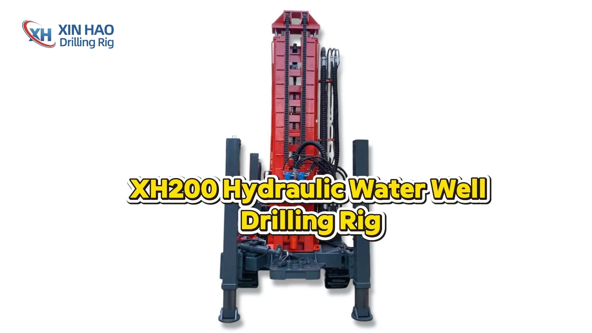 Efficient Hydraulic Drill Rig For Deep Wells To 200M XH200 1
