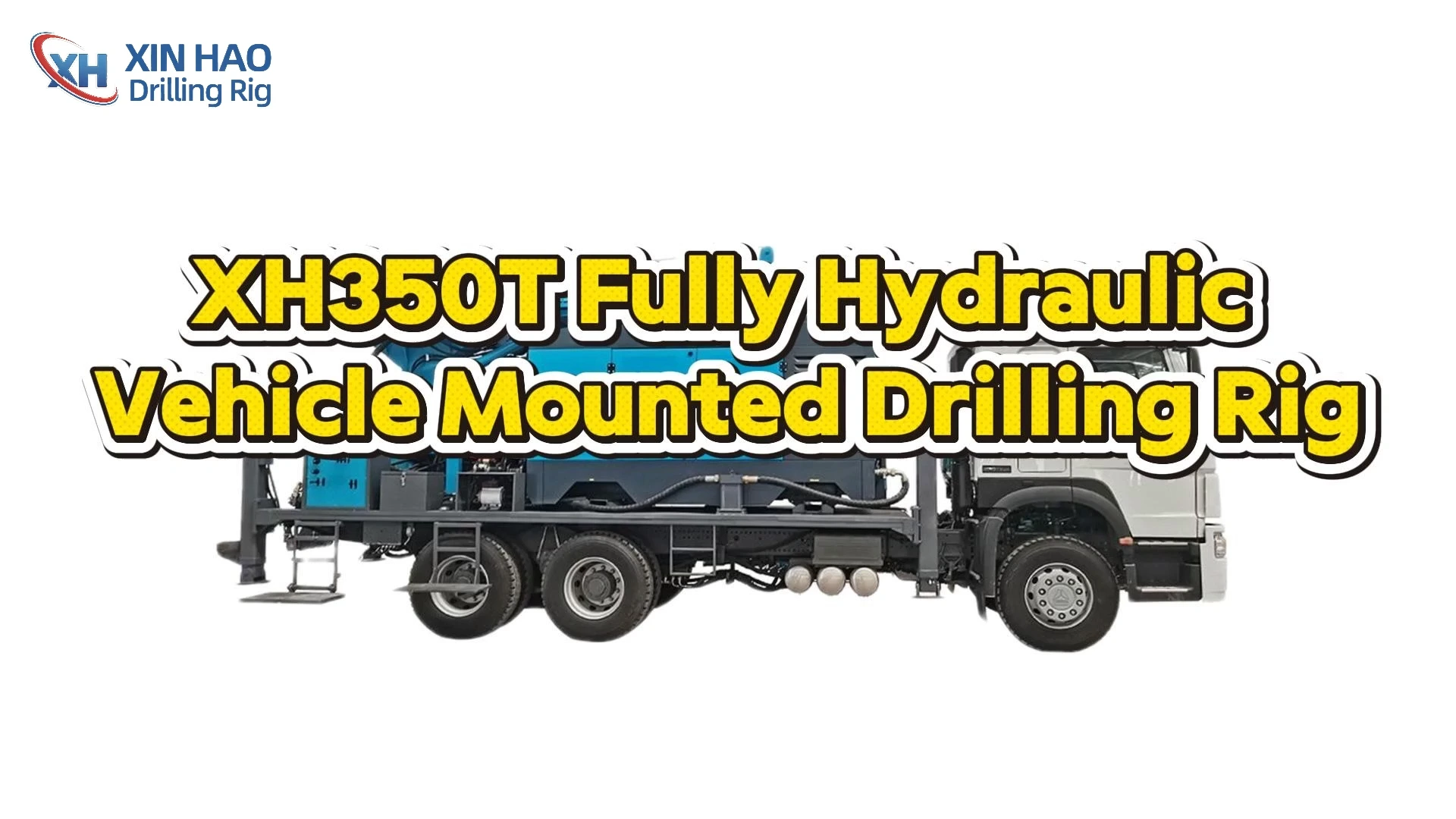 XH350T Fully Hydraulic Multi-functional Integrated Vehicle Mounted Drilling Rig 1