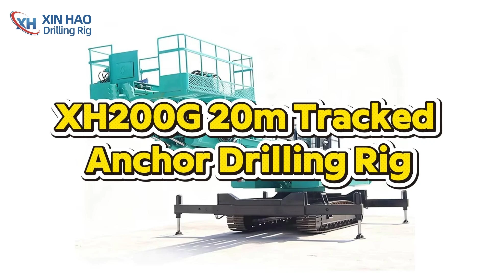 Fuel Efficient Tracked Anchor Drill Rig 20m Depth XH200G 1