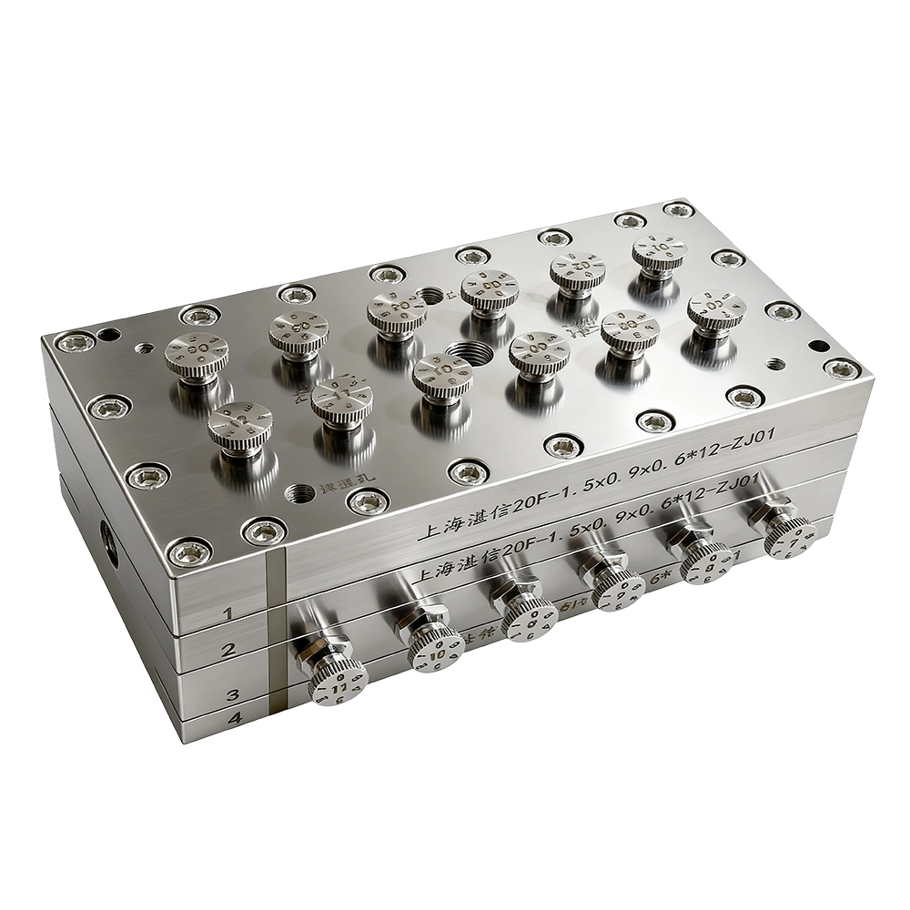 FCT NIPS 6th generation hollow fiber spinneret 12 holes, on-off control function 1