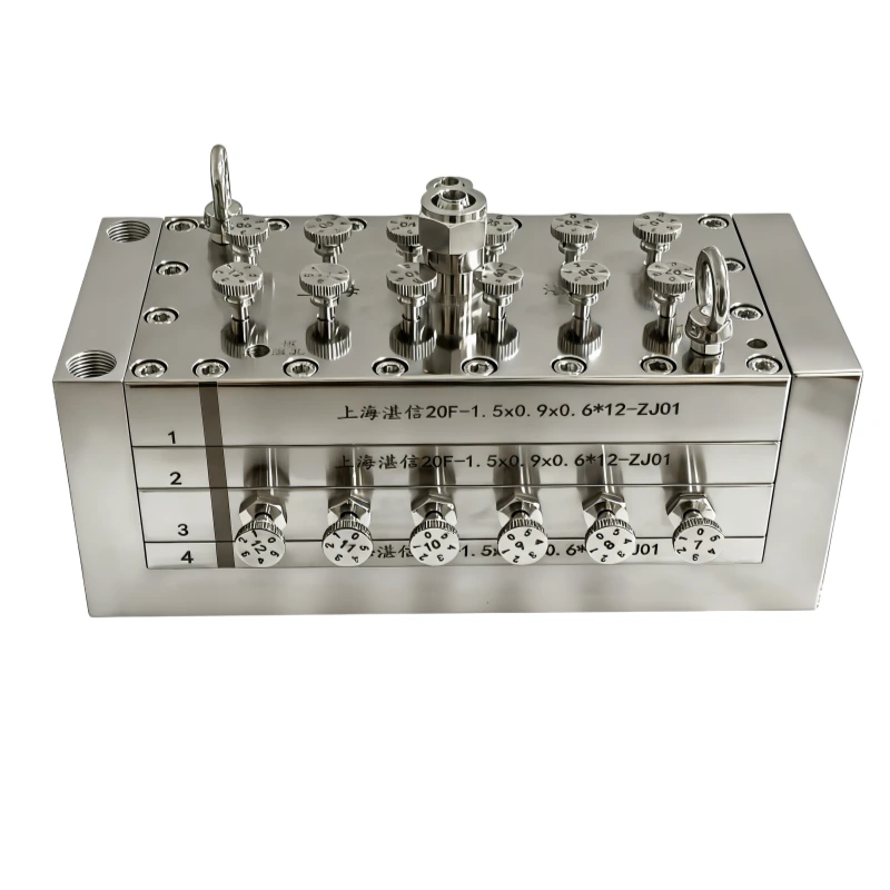 FCT NIPS 6th generation hollow fiber spinneret 12 holes with heating runner ,on-off control function 1