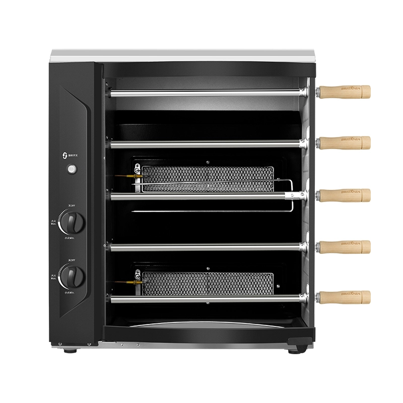 MINJAN Kitchen Black Small Gas Oven 58L Capacity For Home Use 1