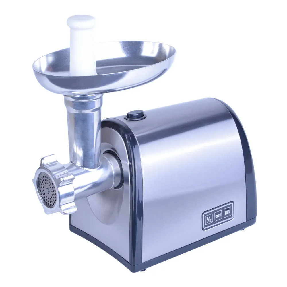 Stainless Steel Electric Meat Grinder, 1500W, 3 Grinding Plates 1