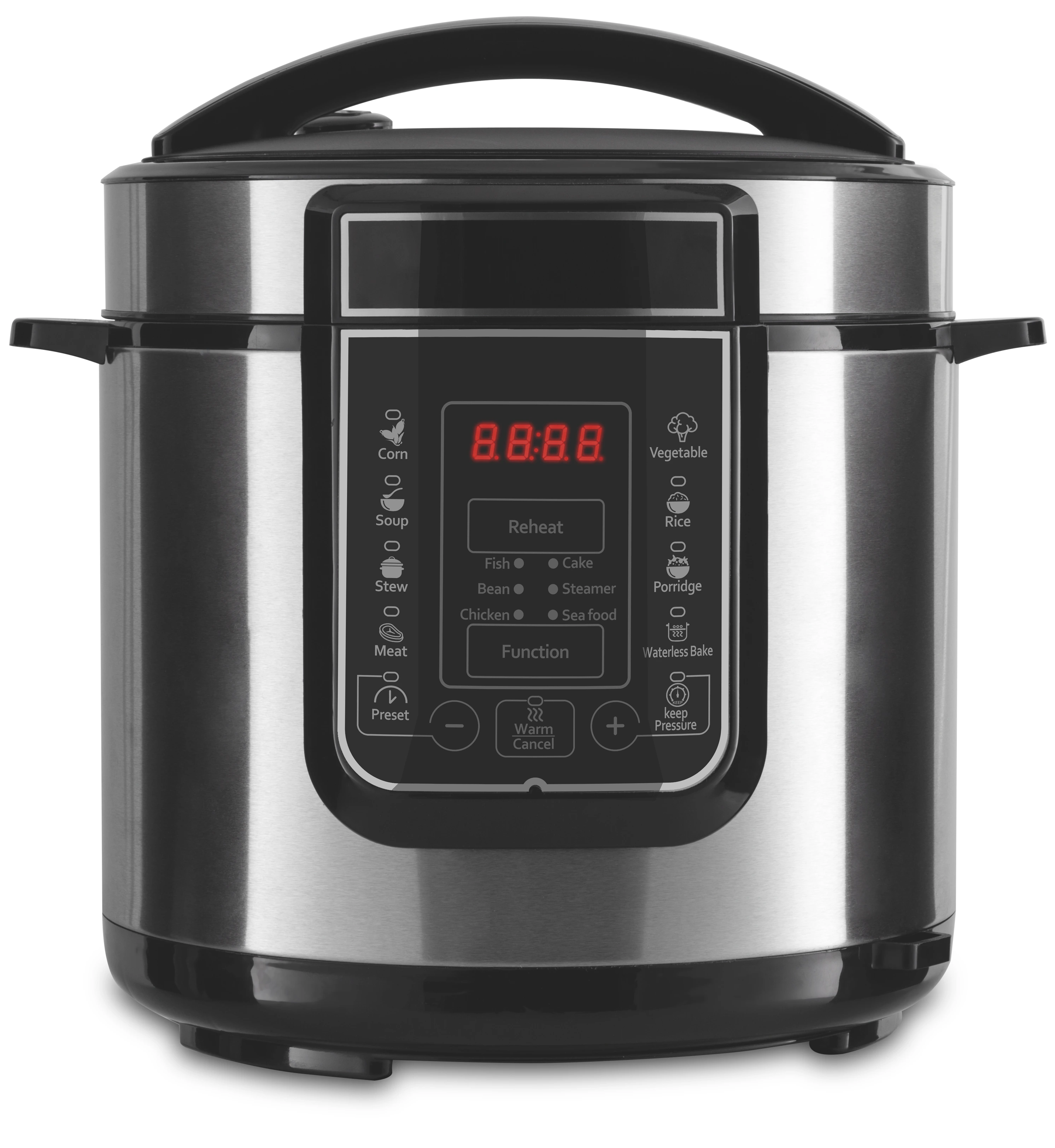 Stainless Steel Electric Pressure Cooker, 4L/5L/6L, 800W/900W/1000W, Electronic LCD Control 1