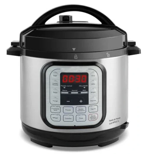 Stainless Steel Electric Pressure Cooker, 4L Multi-Cooker with Digital Display & Non-Stick Pot, 800W 1