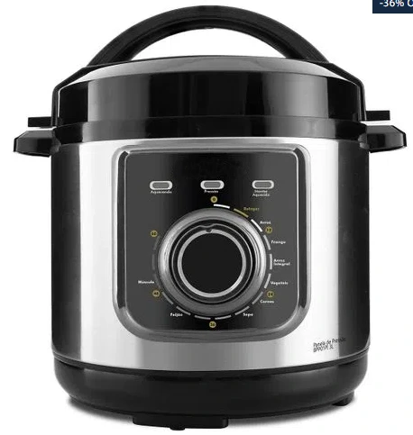 Mechanical Pressure Cooker – All in One Pressure Cooker, Stainless Steel, 3–6L, 700–1000W 1