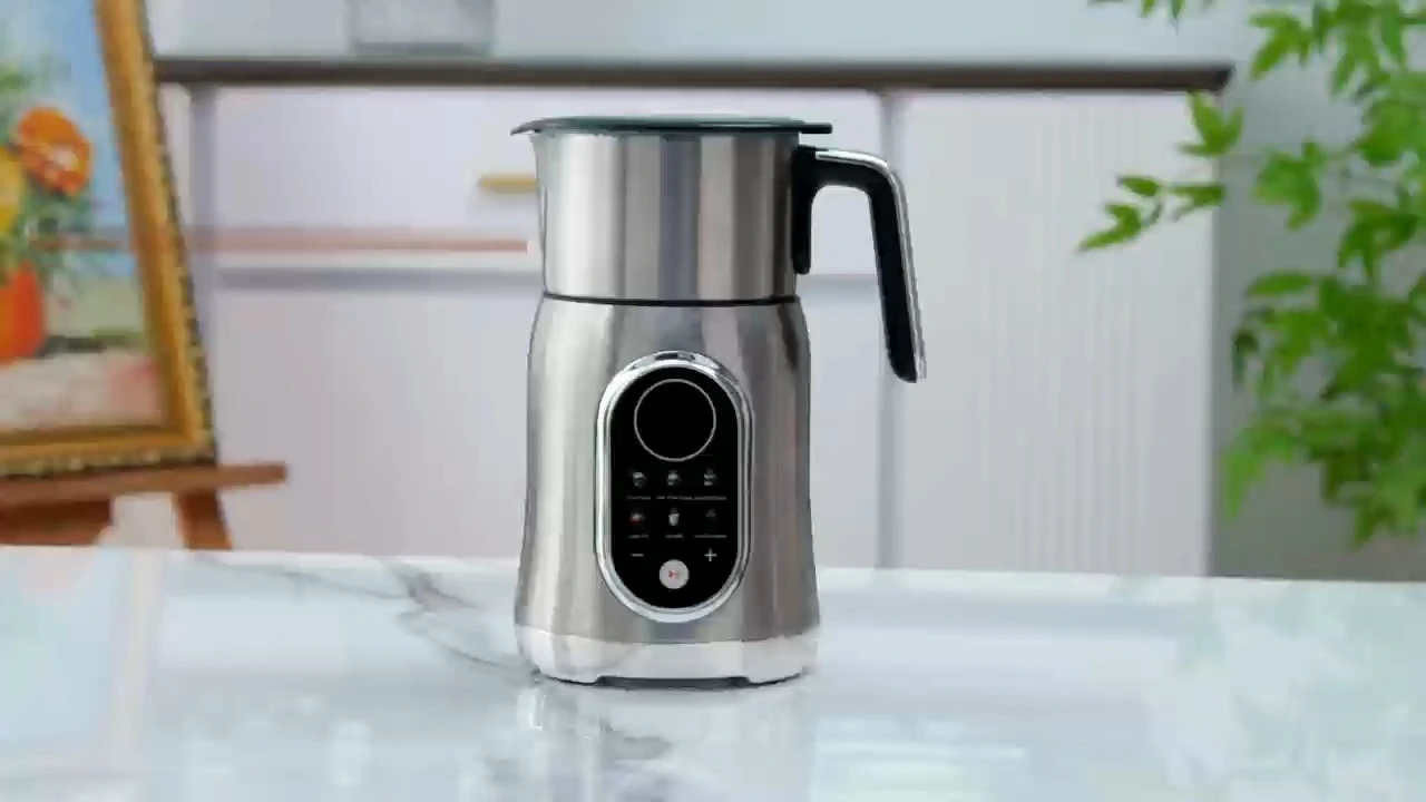 Espumador de leche eléctrico, acero inoxidable, 8 en 1, 600 ml. 1