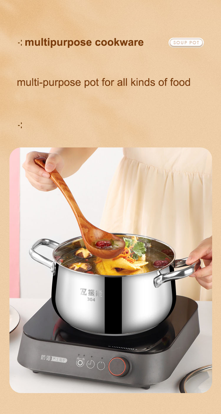 优质多功能炊具 22厘米不锈钢汤锅带蒸笼 制造商 | ZHENNENG 15