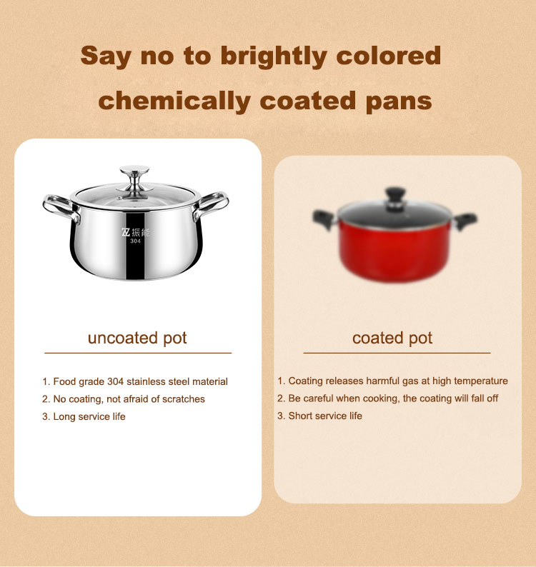 优质多功能炊具 22厘米不锈钢汤锅带蒸笼 制造商 | ZHENNENG 13