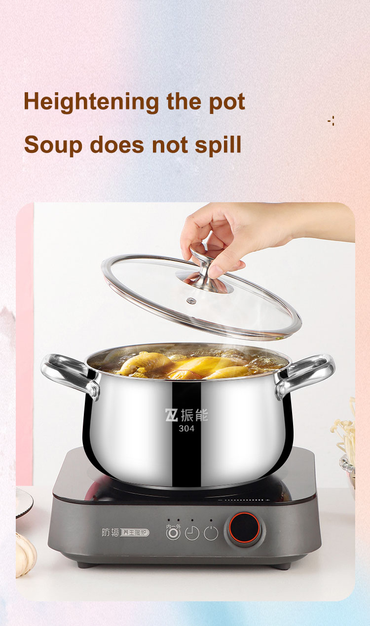 优质多功能炊具 22厘米不锈钢汤锅带蒸笼 制造商 | ZHENNENG 16