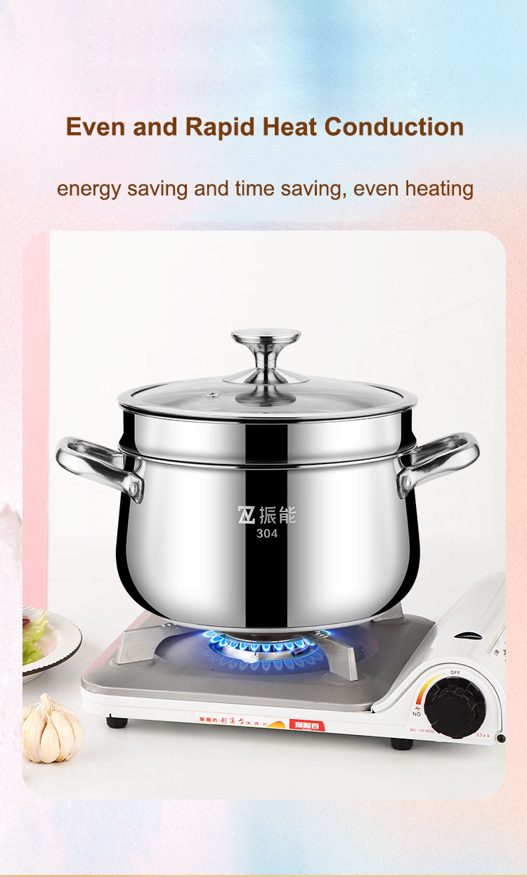 优质多功能炊具 22厘米不锈钢汤锅带蒸笼 制造商 | ZHENNENG 17