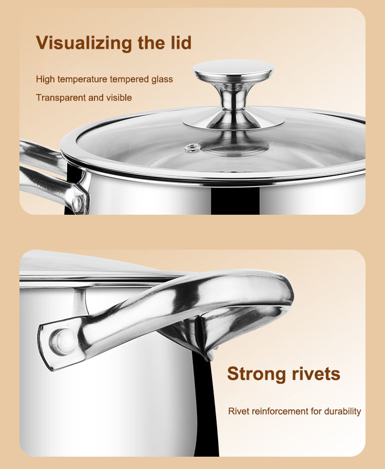 优质多功能炊具 22厘米不锈钢汤锅带蒸笼 制造商 | ZHENNENG 21