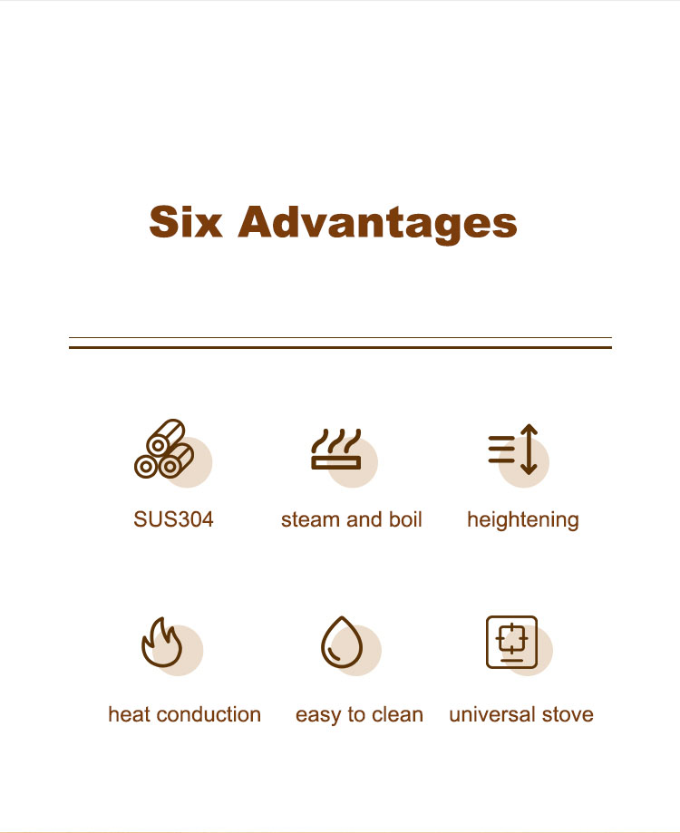 优质多功能炊具 22厘米不锈钢汤锅带蒸笼 制造商 | ZHENNENG 9