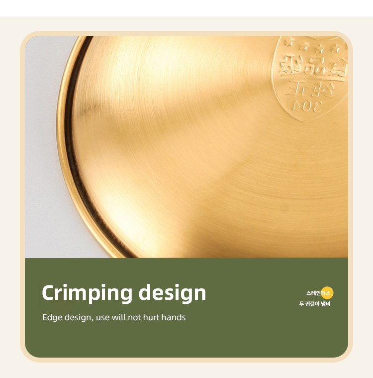 Best wholesales stainless steel gold dinner plate round charger plates for party dessert serving plates Company-ZHENNENG 20