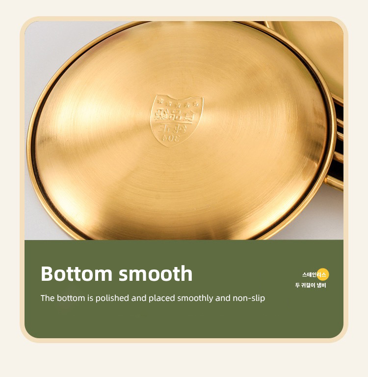 Best wholesales stainless steel gold dinner plate round charger plates for party dessert serving plates Company-ZHENNENG 21