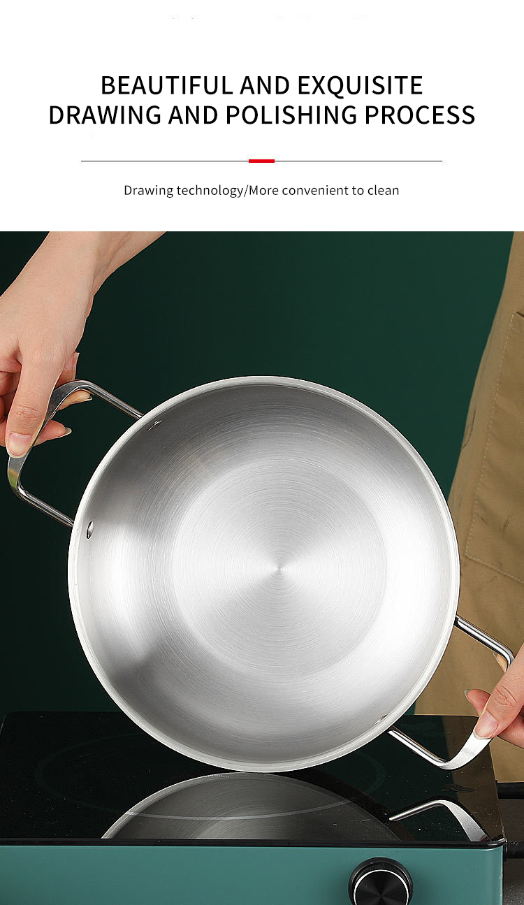 Best Korean Stainless Steel Pots Omelet Paella Pans Everyday Pan Raman Noodles Pot Company - ZHENNENG 7