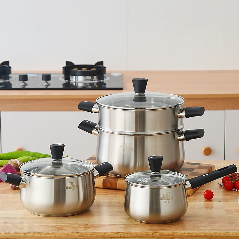 Quality 7pcs Stainless Steel Induction Cookware Pot and Pan Set Manufacturer | ZHENNENG 1