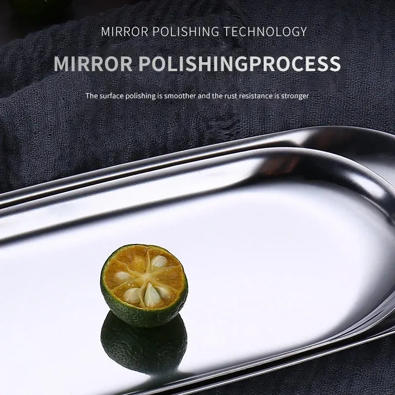 Stainless Steel Oval Jewelry Storage Tray - Customizable & Elegant 5