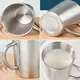 Stainless Steel Double Wall Cup with Handle - Customizable & Insulated 5