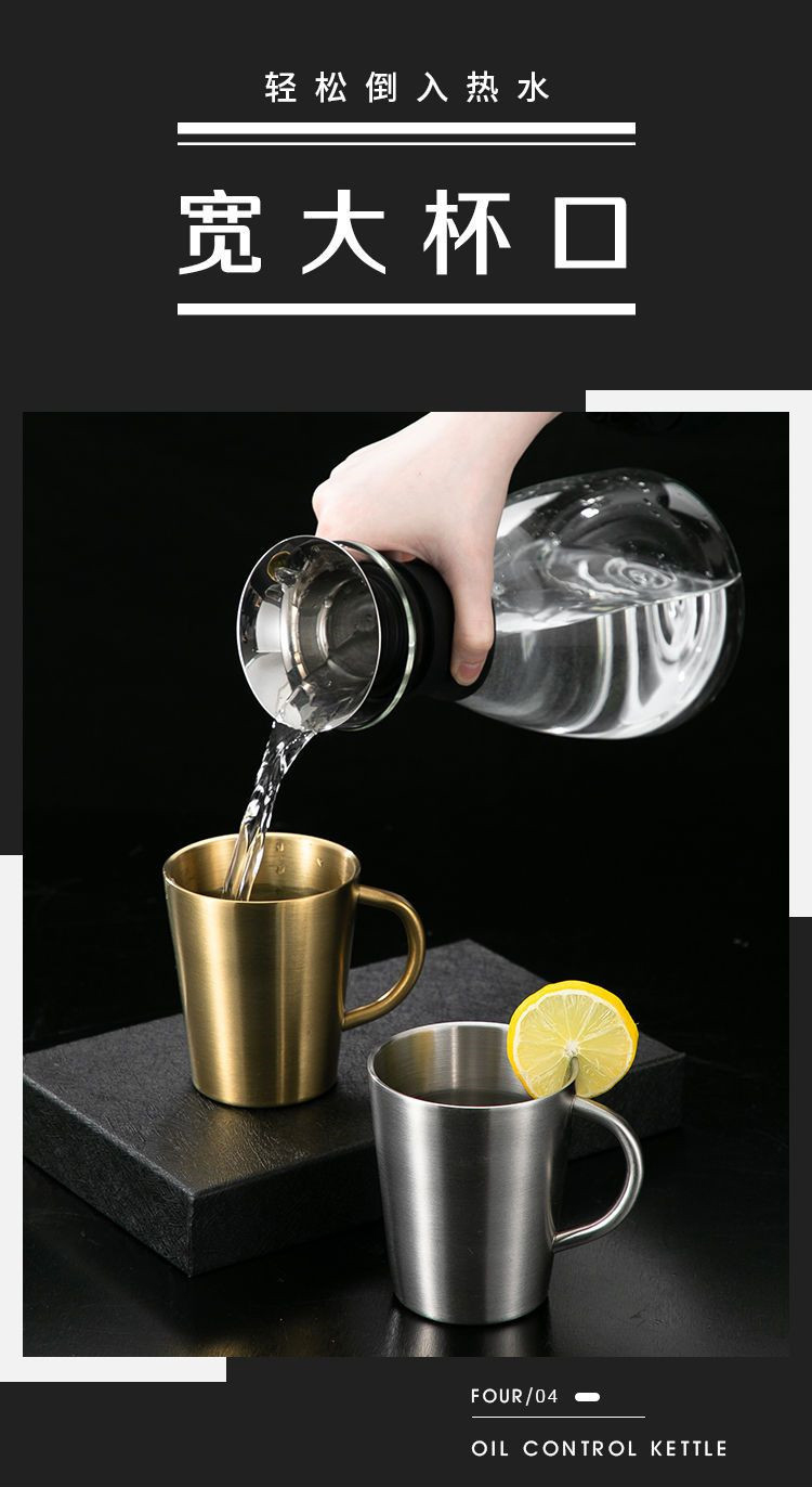 Best Double Walled Stainless Steel Mug with Handle Restaurest Travel Camping Water Beer Coffee Cups Company - ZHENNENG 19