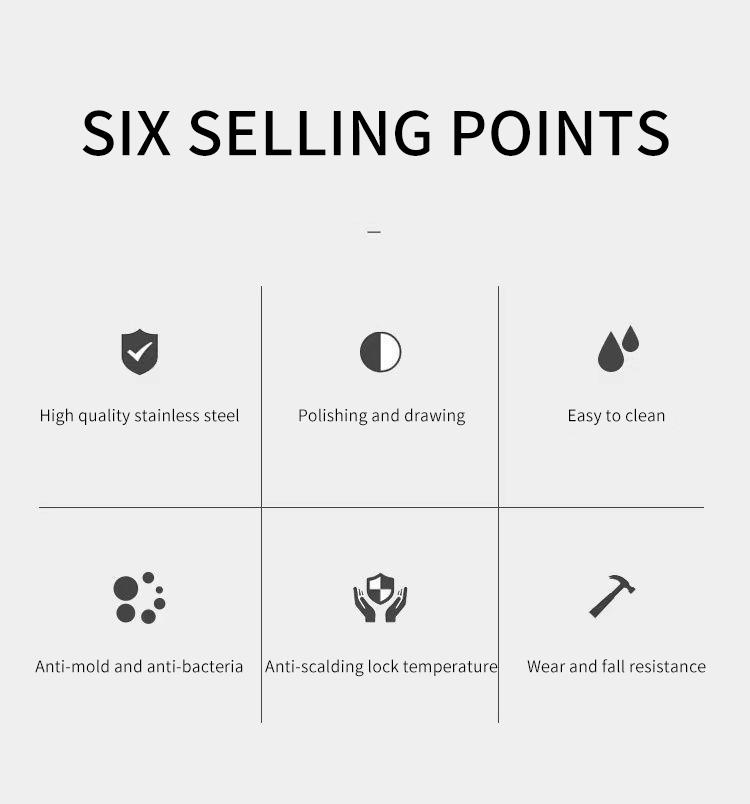 Best Double Walled Stainless Steel Mug with Handle Restaurest Travel Camping Water Beer Coffee Cups Company - ZHENNENG 8