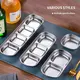 Stainless Steel Serving Tray - Customizable Divided Dishes 4