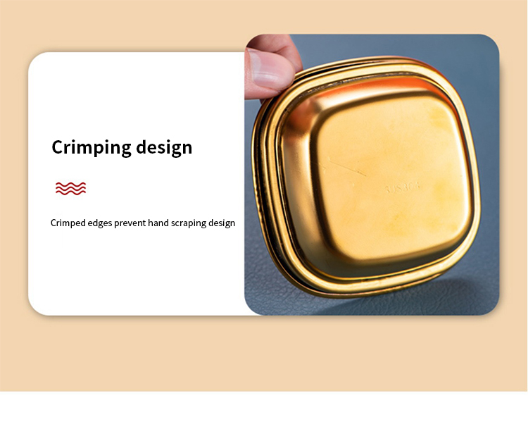 Best Stainless Steel Appetizer Serving Tray 1 2 3 4 Compartment Rectangular Divided Sauce Dishes Company - ZHENNENG 16