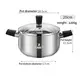 Stainless Steel Deep Casserole Pot with Bakelite Handles - Premium Quality 5