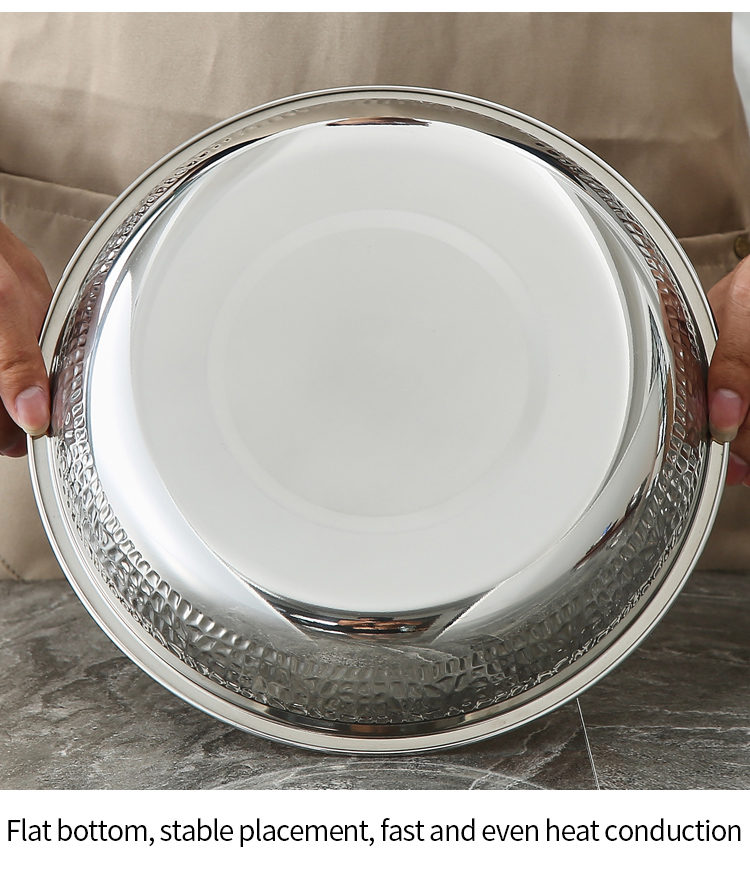 Best Wholesale Stainless Steeel Dinner Plates Set Metal Dessert Plates for Camping Household Restaurant Company-ZHENNENG 20