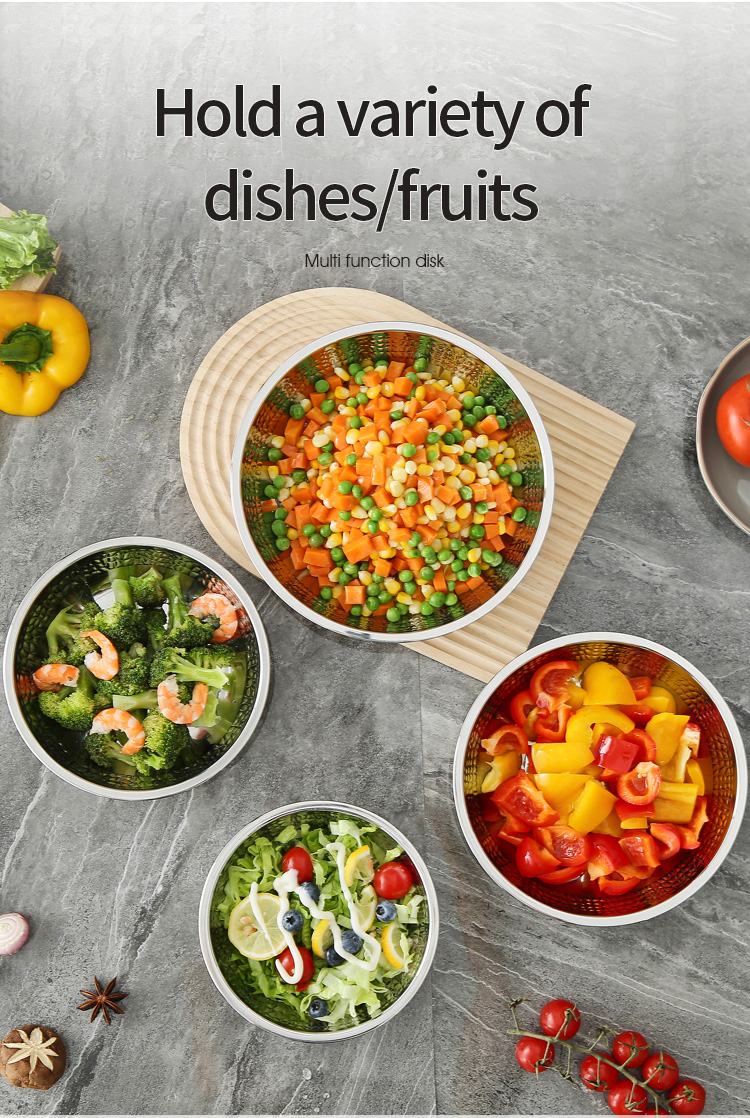 Best Wholesale Stainless Steeel Dinner Plates Set Metal Dessert Plates for Camping Household Restaurant Company-ZHENNENG 12