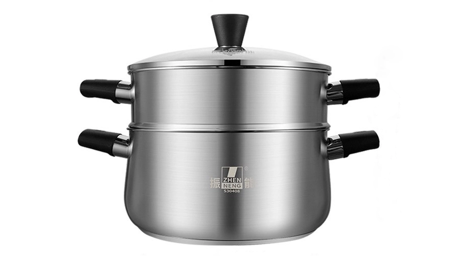 Best 2 Tier Steamer with Lid for Cooking Multipurpose Stainless Steel Steaming Pot Company - ZHENNENG 1