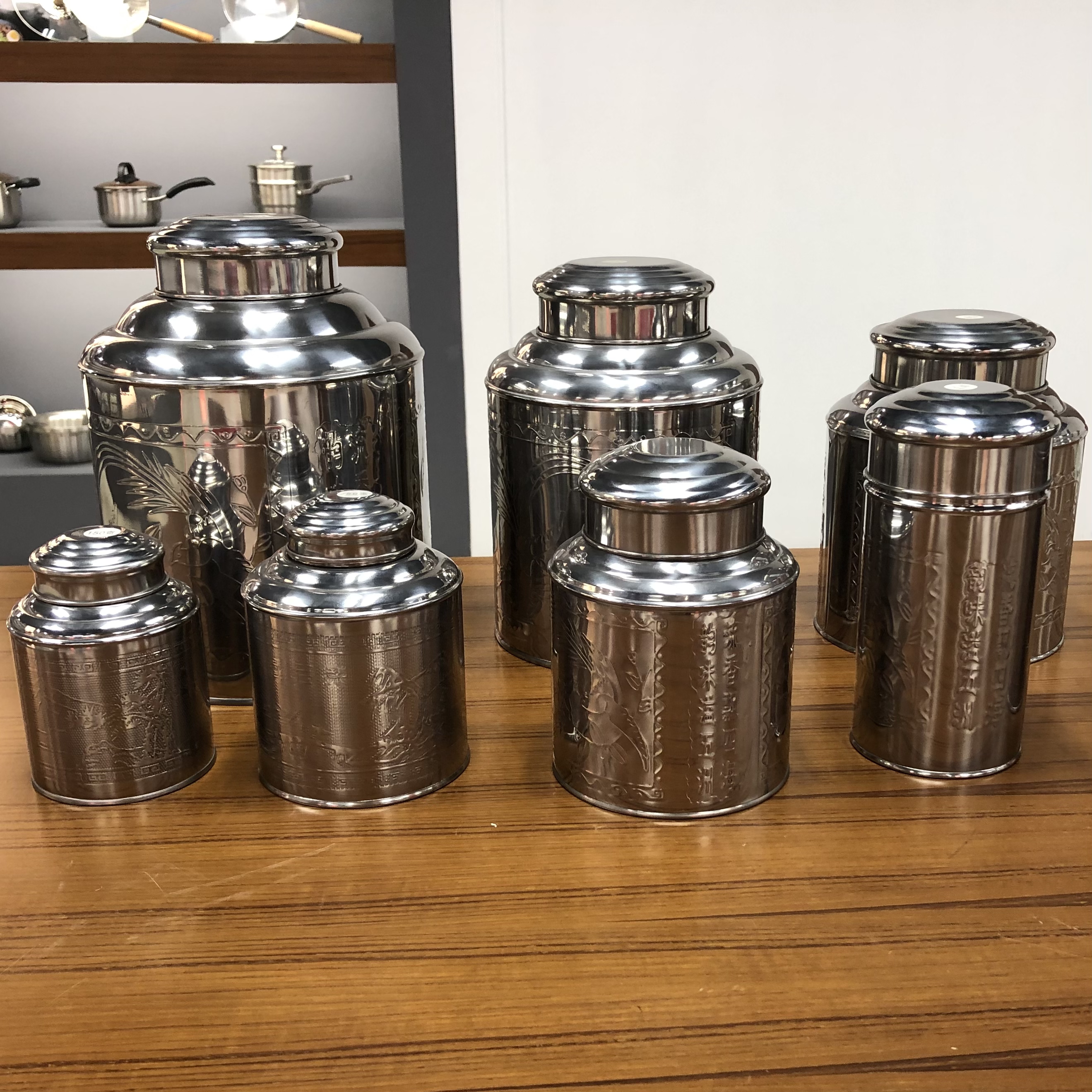 Stainless Steel Tea Tin Metal Containers Tin Storage Supplier & Manufacturers | ZHENNENG 8