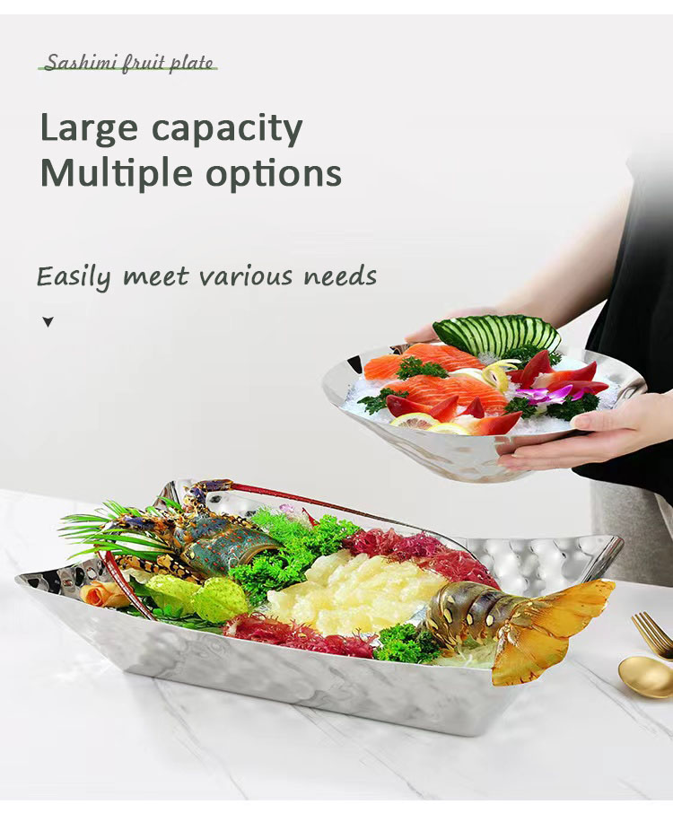 Best Hammered steel fruit basin decorative glossy silver metal hammered bowl company - ZHENNENG 10