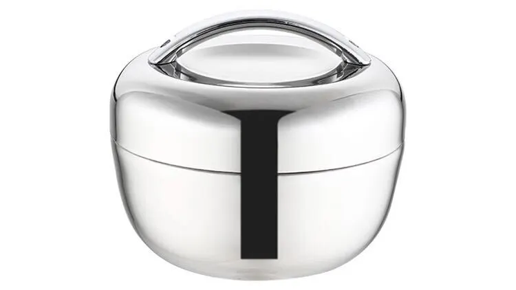 304 Stainless Steel Apple Shape Lunch Box Insulation Food Storage Container 1