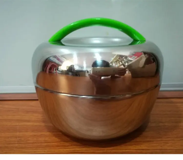 Custom Logo Apple Shape 304 Stainless Steel Lunch Box 6