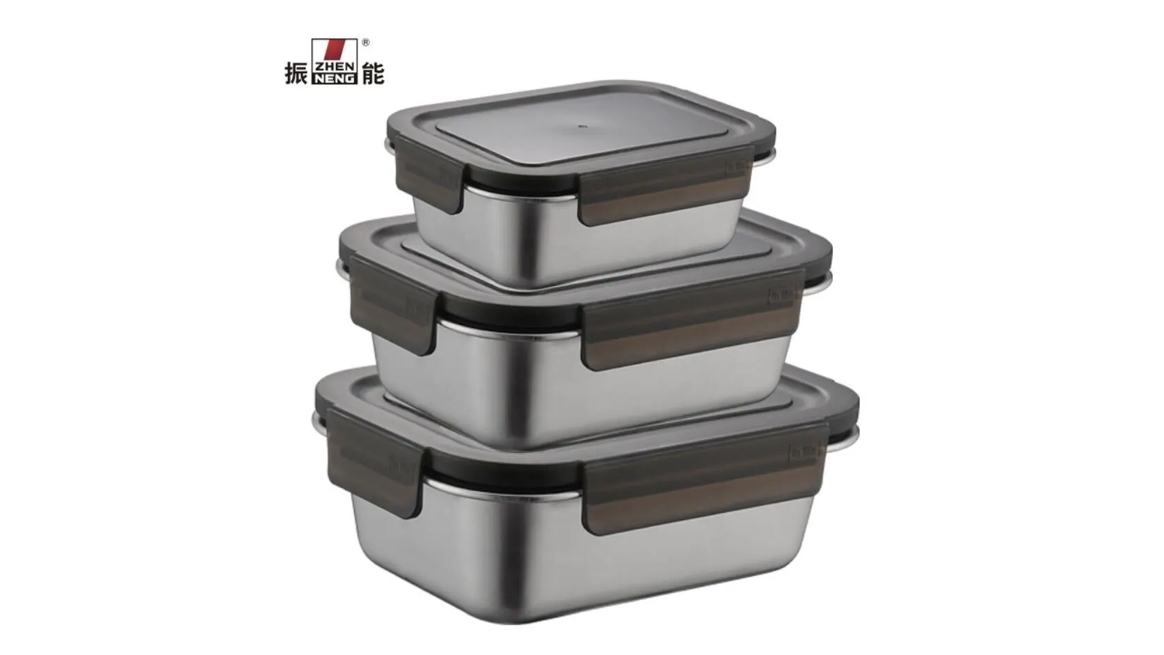 Lunch Box 600ml Stainless Steel Food Storage Containers - ZHENNENG 1