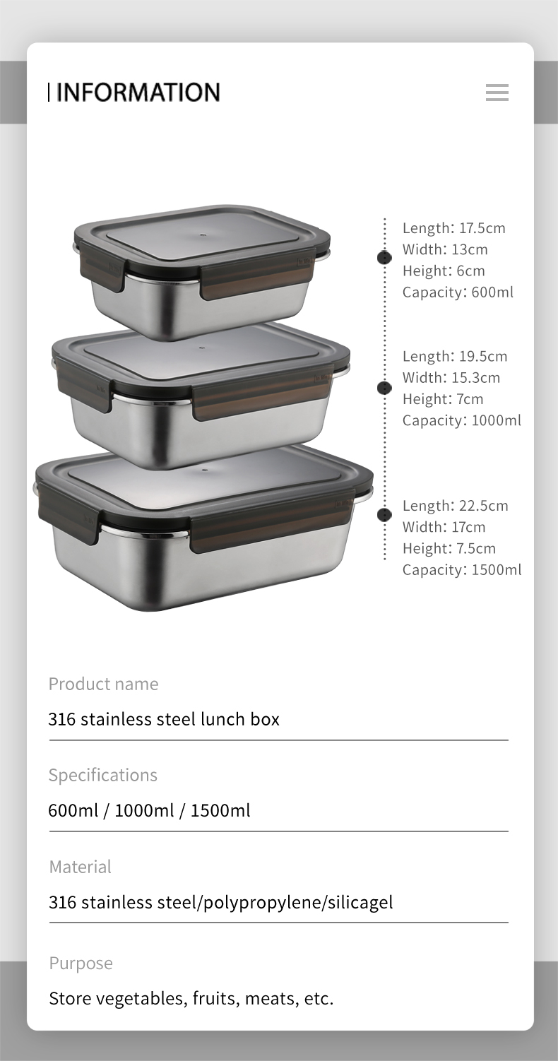 Customized ZHENNENG - best stainless steel food storage Bento Lunch Box manufacturers From China | ZHENNENG 16